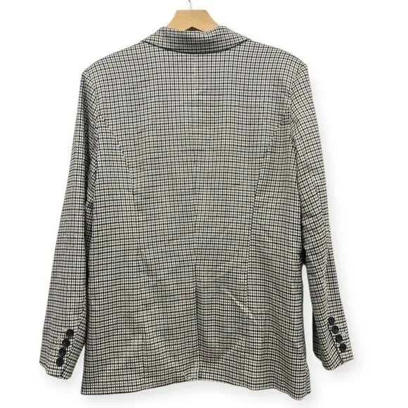 Rails Lightweight Double Breasted Jac Blazer in Honey Plaid size Medium - Picture 5 of 8